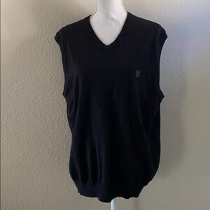 Chaps Black Sweater Vest